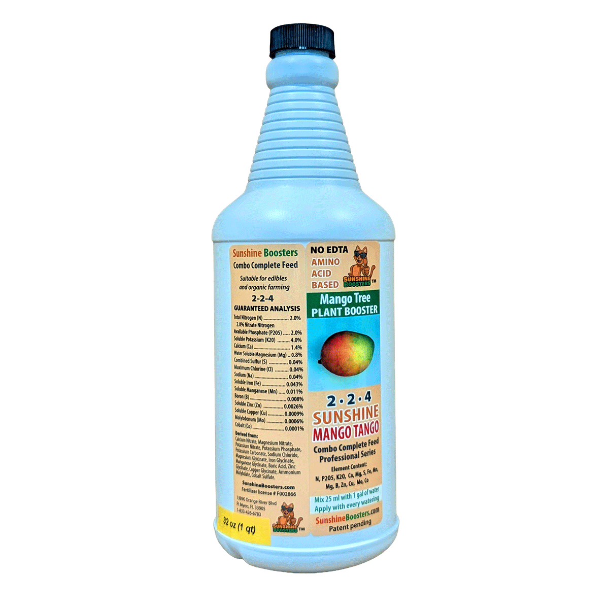 SUNSHINE Mango Tango - Mango Tree Booster, 1 qt, fertilizer