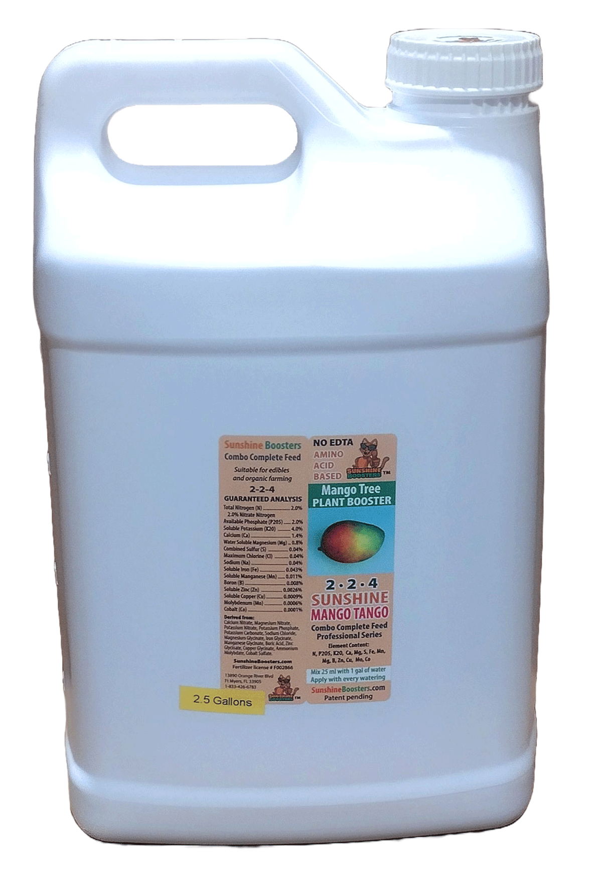 SUNSHINE Mango Tango - Mango Tree Booster, 2.5 gal, fertilizer, pick up only