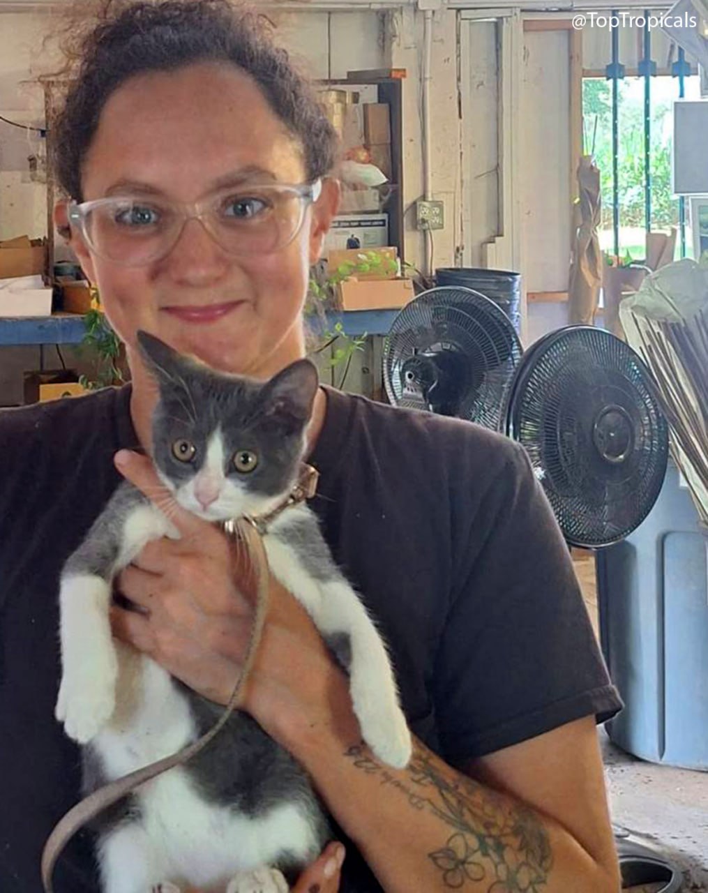 Chiane and Mittens the cat Chiane and Mittens the cat