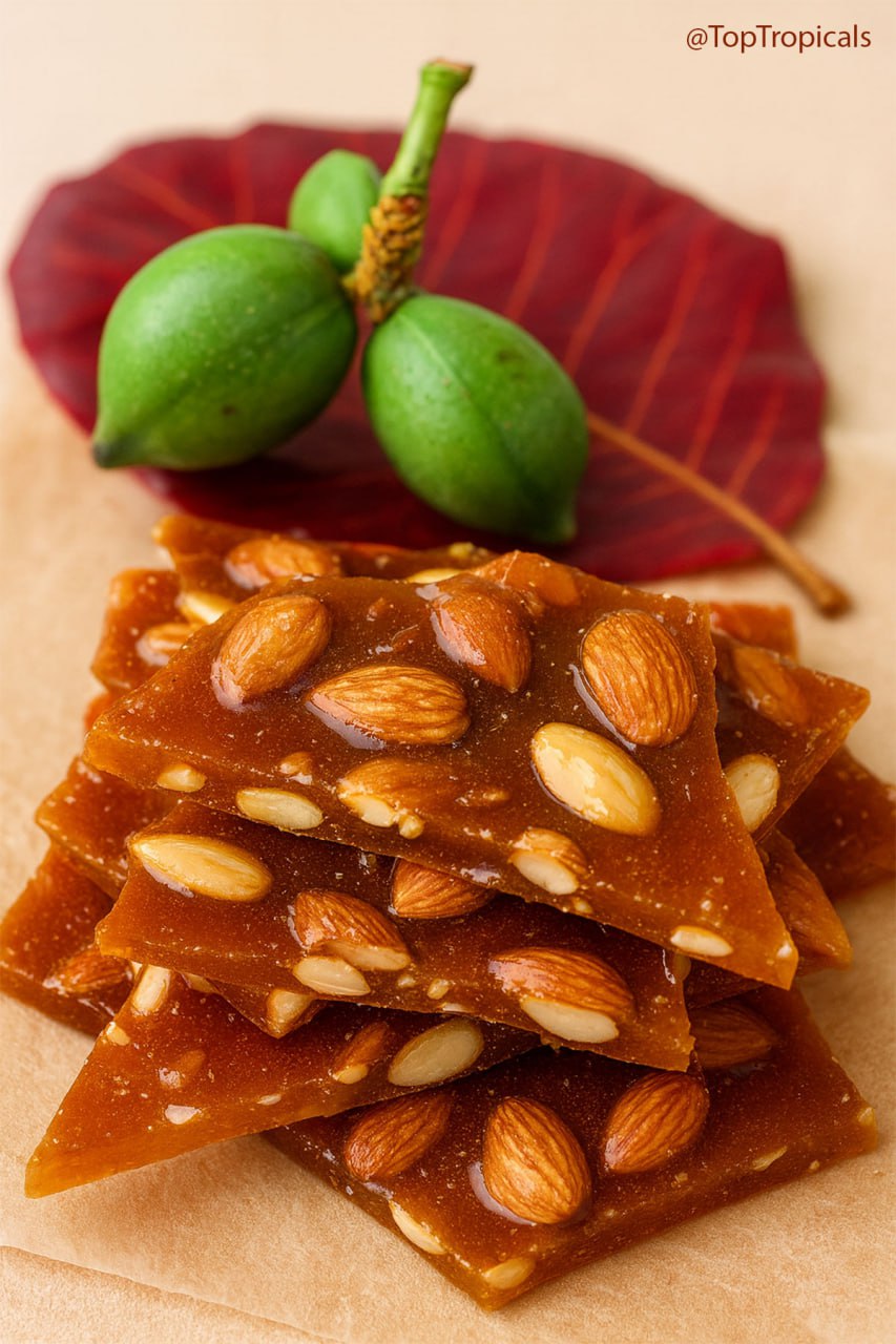 Tropical almond brittle: quick-n-fun exotic recipes Tropical almond brittle: quick-n-fun exotic recipes