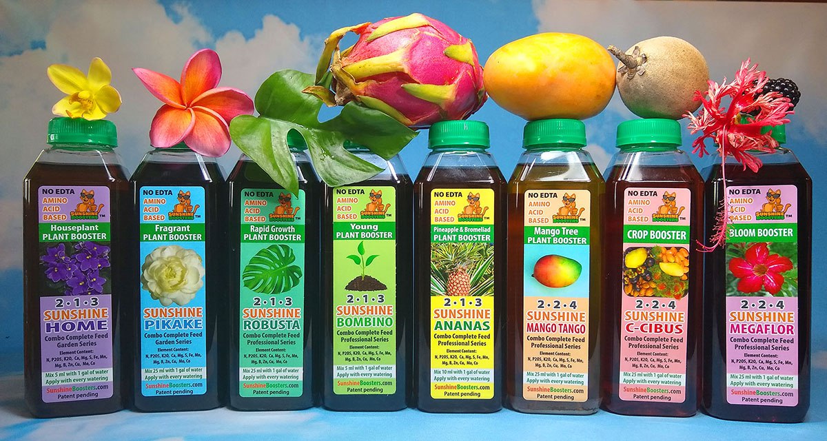 Sunshine Boosters liquid fertilizers