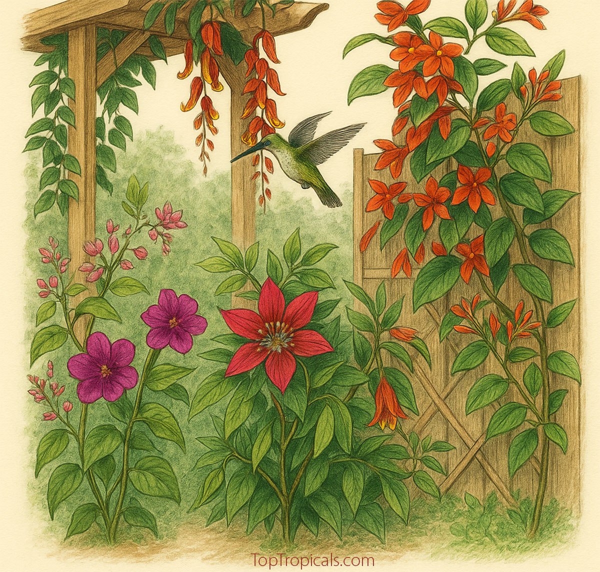 Top Eight irresistible vines for a hummingbird haven