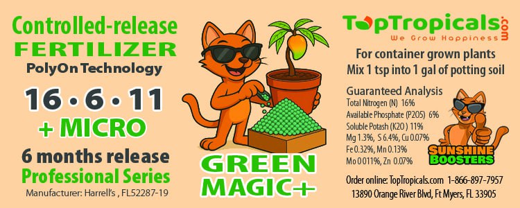 Green Magic controlled release fertilizer label