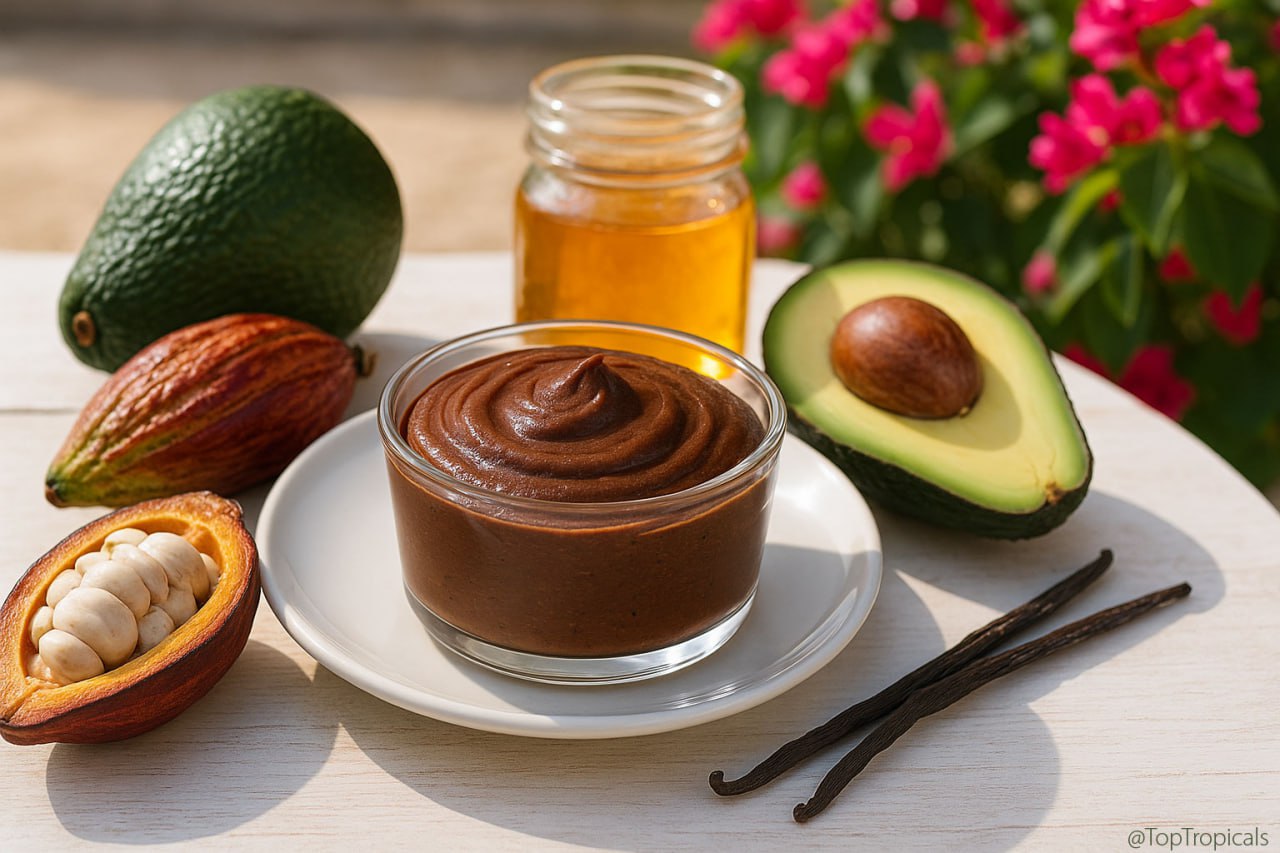 Avocado cacao mousse