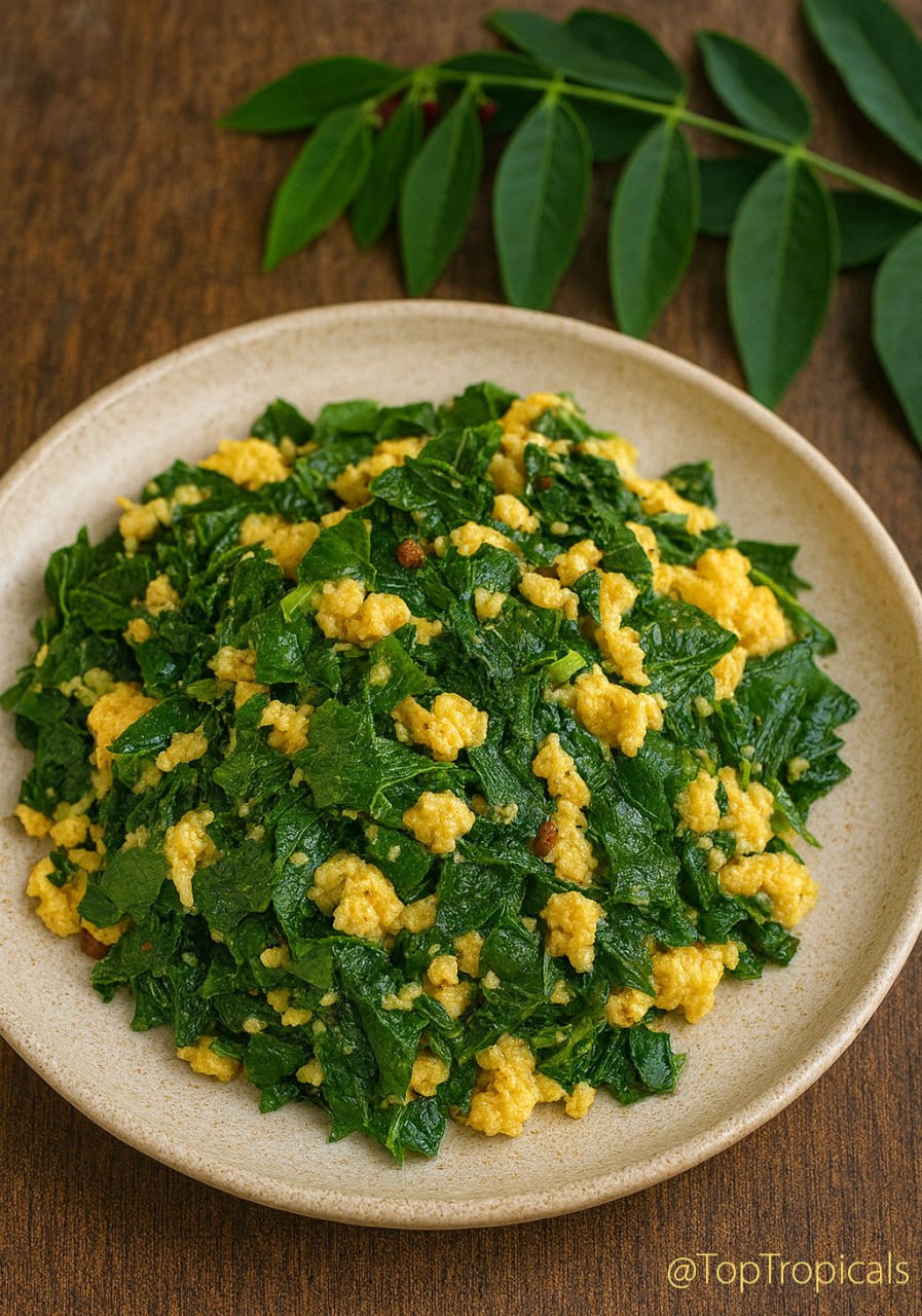 Katuk egg stir-fry: quick n fun exotic recipes 