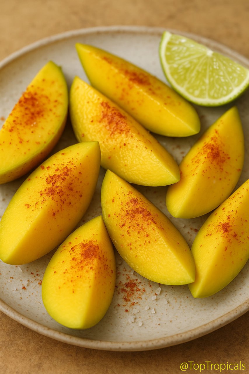 Mango chili salt bites