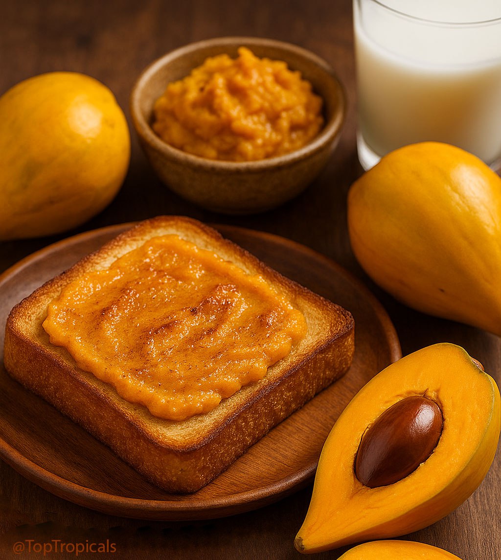 Canistel custard toast: quick n fun exotic recipes 