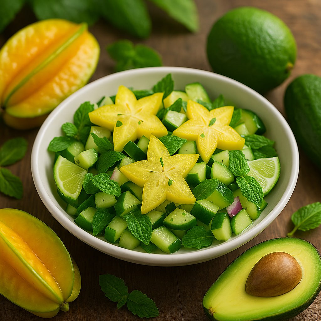 Carambola sparkle salad Carambola sparkle salad