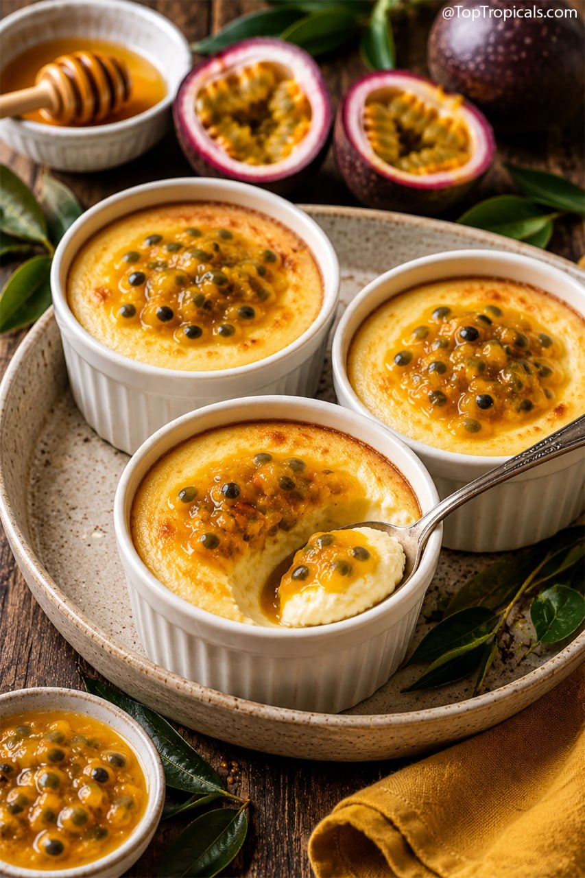 Passion fruit baked yogurt Passion fruit baked yogurt