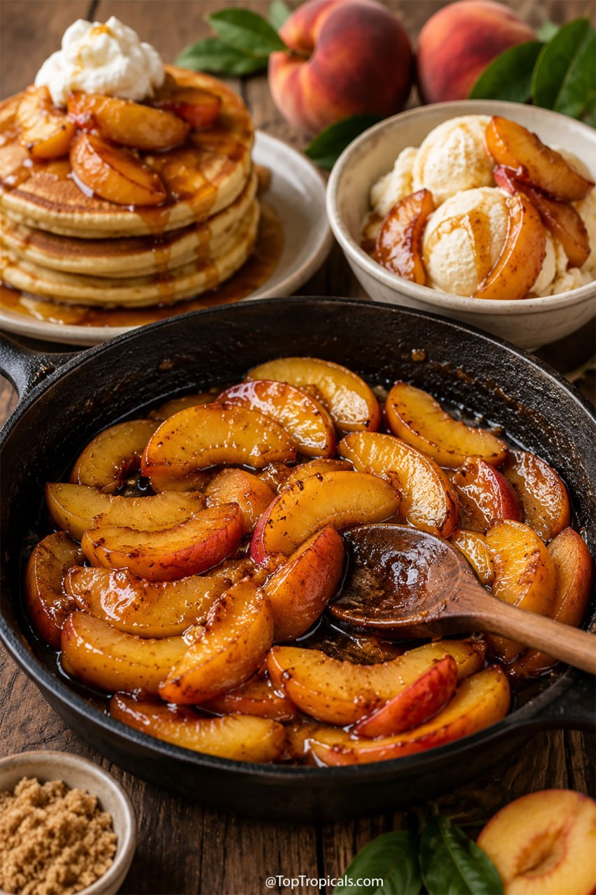Peach skillet caramel: quick-n-fun exotic recipes Peach skillet caramel: quick-n-fun exotic recipes