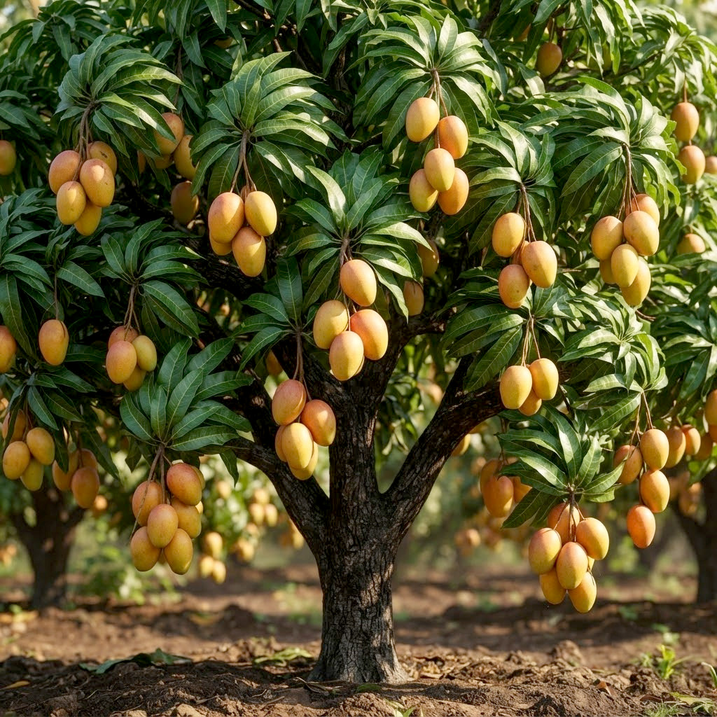 Tropical fruit tree fed with Green Magic