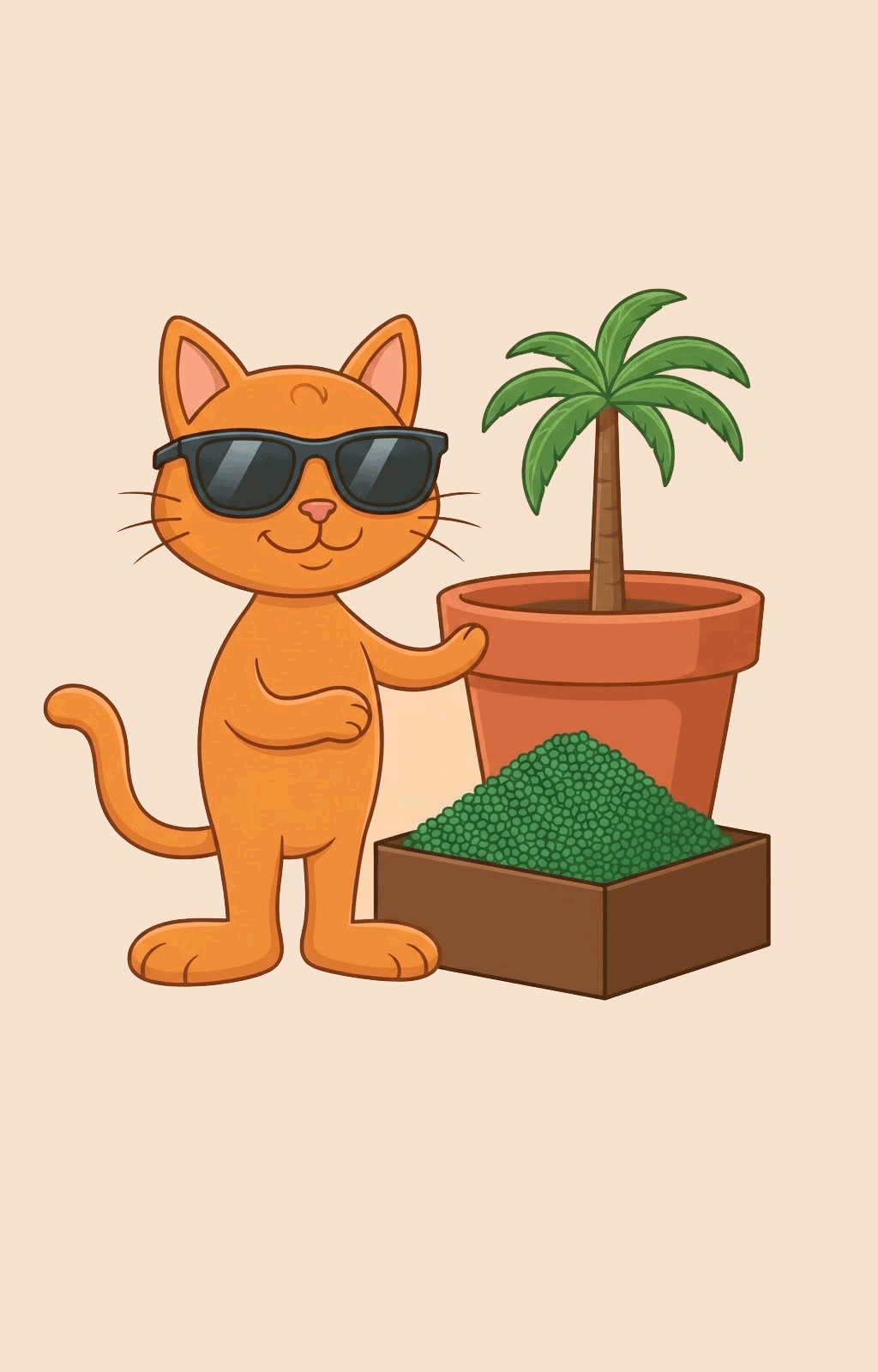 Top Tropicals mascot with Green Magic