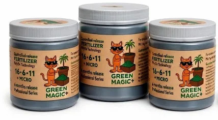 Green Magic fertilizer jars, Professional Series
