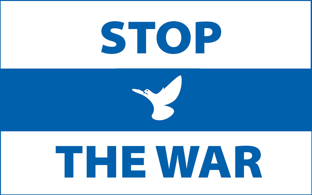 stop the war flag