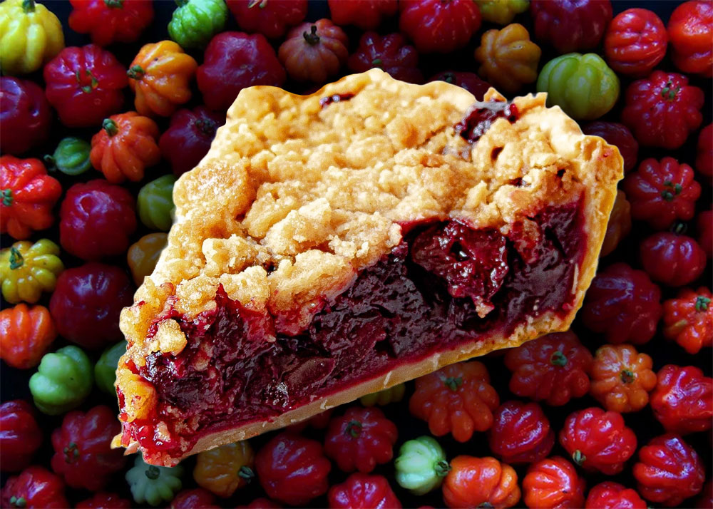 Bermuda cherry pie from Surinam cherry