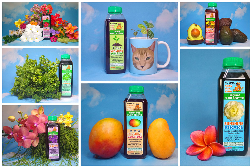 Sunshine boosters products collage