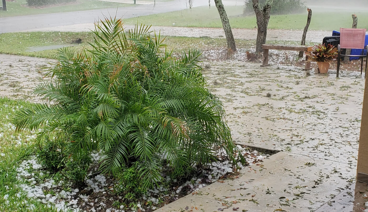 Hail storm in Florida