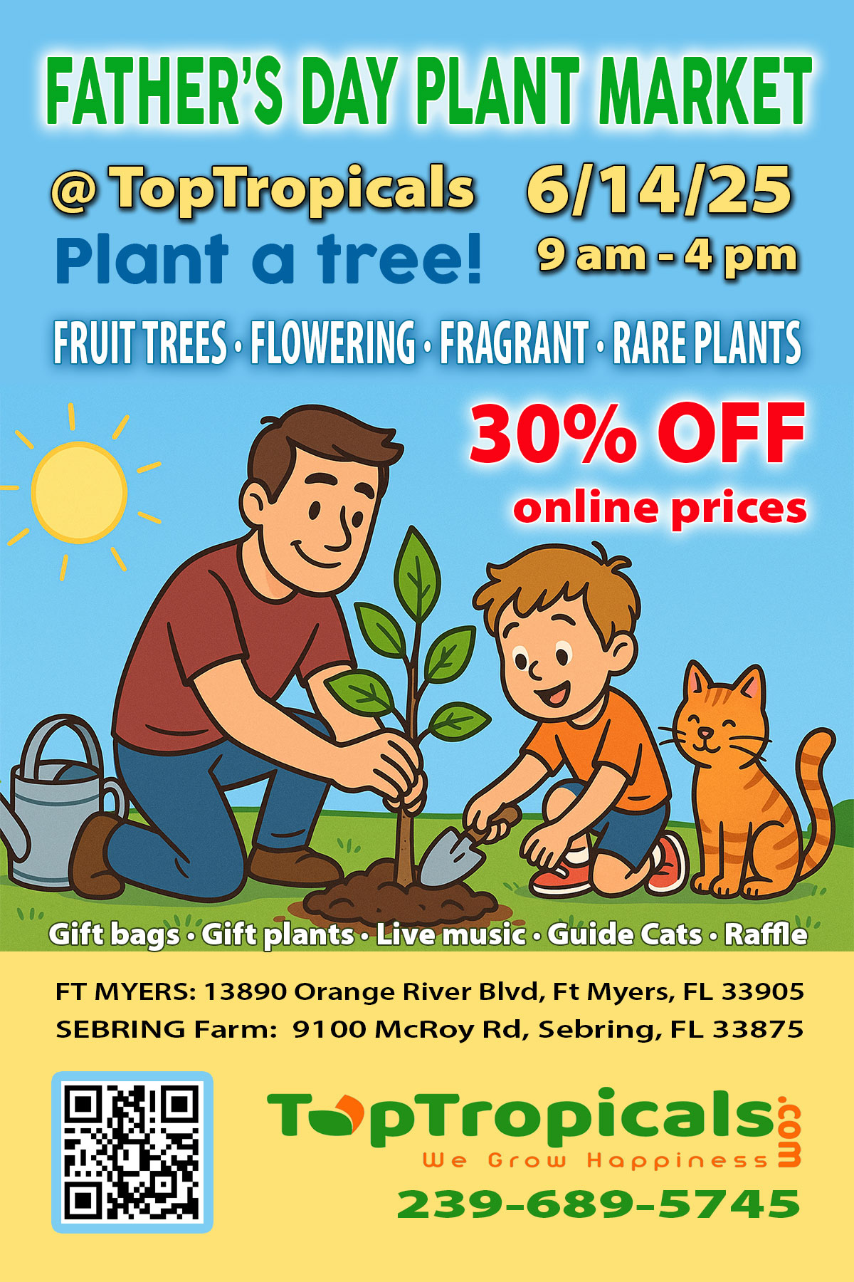 Summer Plant Market Invitation