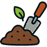 Soil pictogram for cactus care guide
