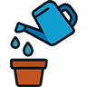 Watering pictogram for cactus care guide