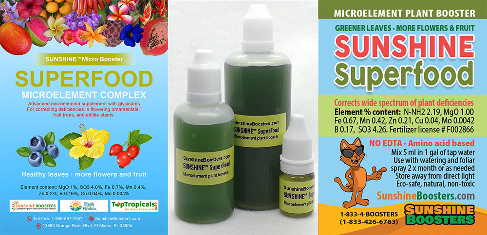 SUNSHINE SuperFood - Micro-element Plant Booster, 100 ml